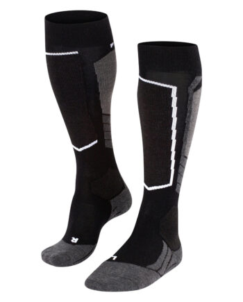 Falke Sk2 Intermediate Uld Dame Skistrømper Knæhøje Sort