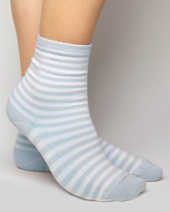 Gorridsen Design Stk Mimosa Strømper Ice Blue Ivory