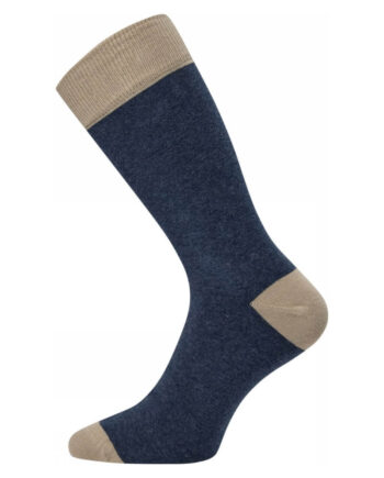 Jbs Herrestrømper Navy Med Beige Detaljer Str