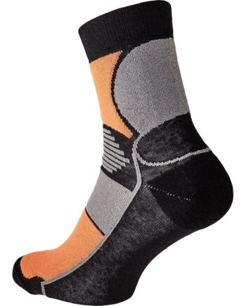 Knoxfield Basic Strømper Sort Orange Str
