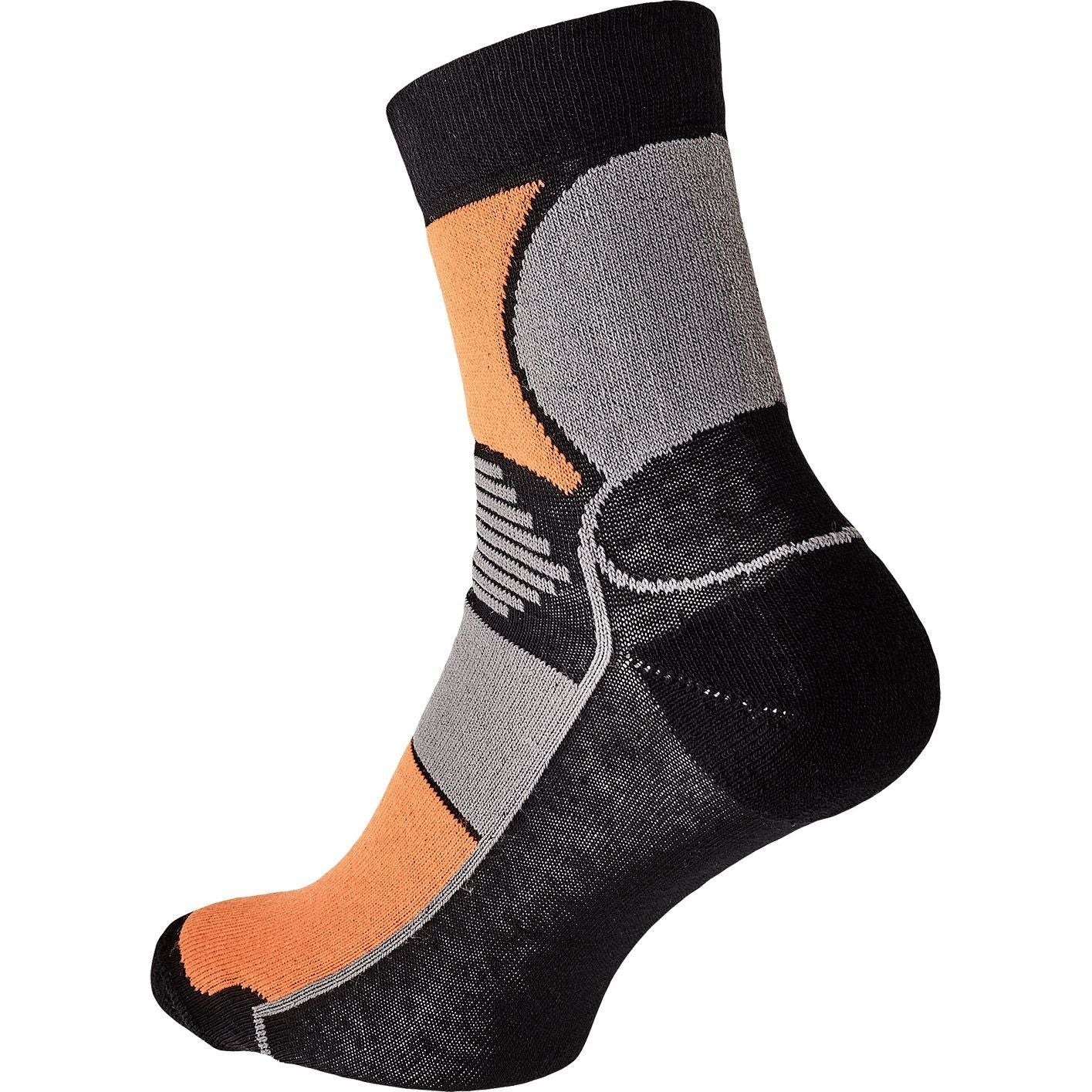 Knoxfield Basic Strømper Sort Orange Str