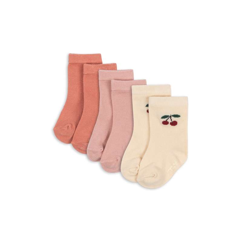 Konges Sløjd Jacquard Sokker Pak Cherry Mix