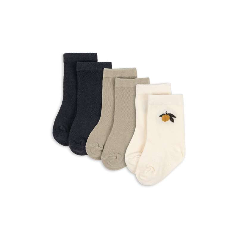 Konges Sløjd Jacquard Sokker Pak Lemon Mix