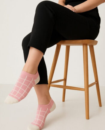Korte Ankelstrømper Fra Socks Cph Pink Tern Str