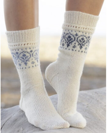 Nordic Summer Socks Drops Design Sokker Strikkeopskrift Str