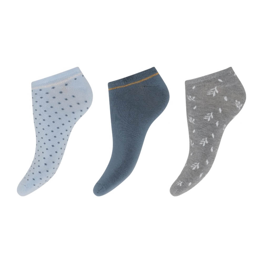 Pak Decoy Sneaker Sock Bamboo Dot Blomst Str