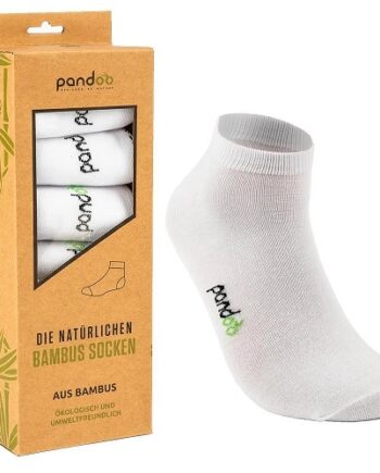 Pandoo Hvide Low Cut Bambus Sokker Str
