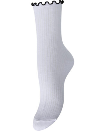 Pieces Dame Strømper Pcafia Bright White Black