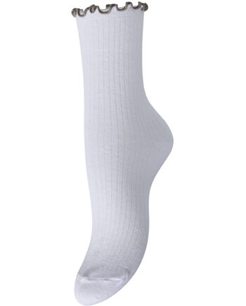Pieces Dame Strømper Pcafia Bright White Greige