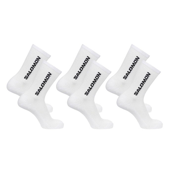Salomon Everyday Crew Pack White Sokker