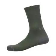 Shimano Performance Wool Socks Dark Olive Size Sokker
