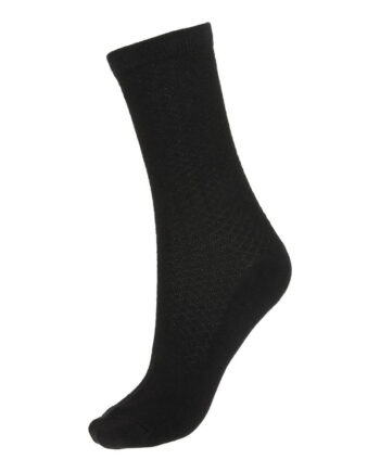Socks Cph Damestrømper Med Strukturstrik Sort Str