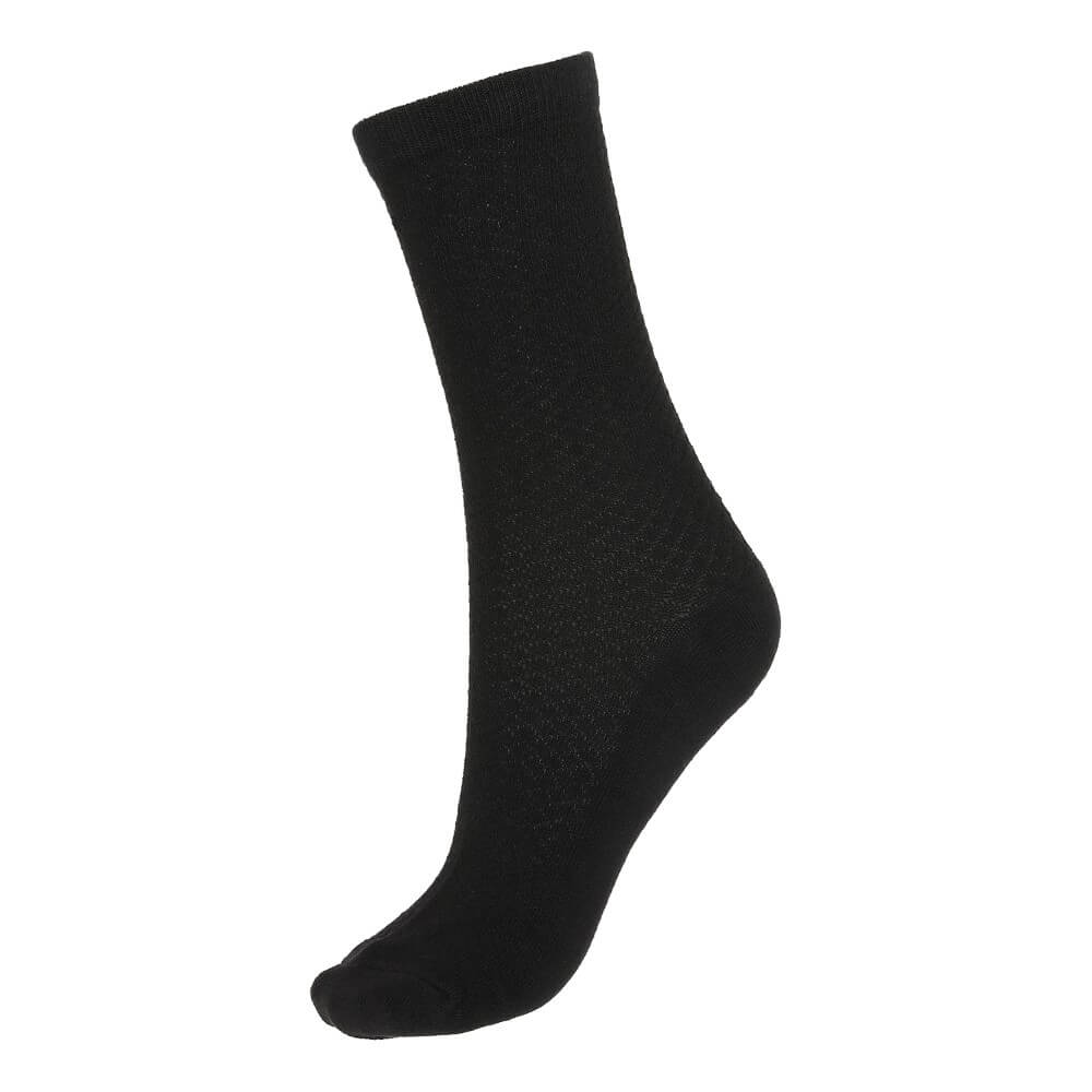Socks Cph Damestrømper Med Strukturstrik Sort Str