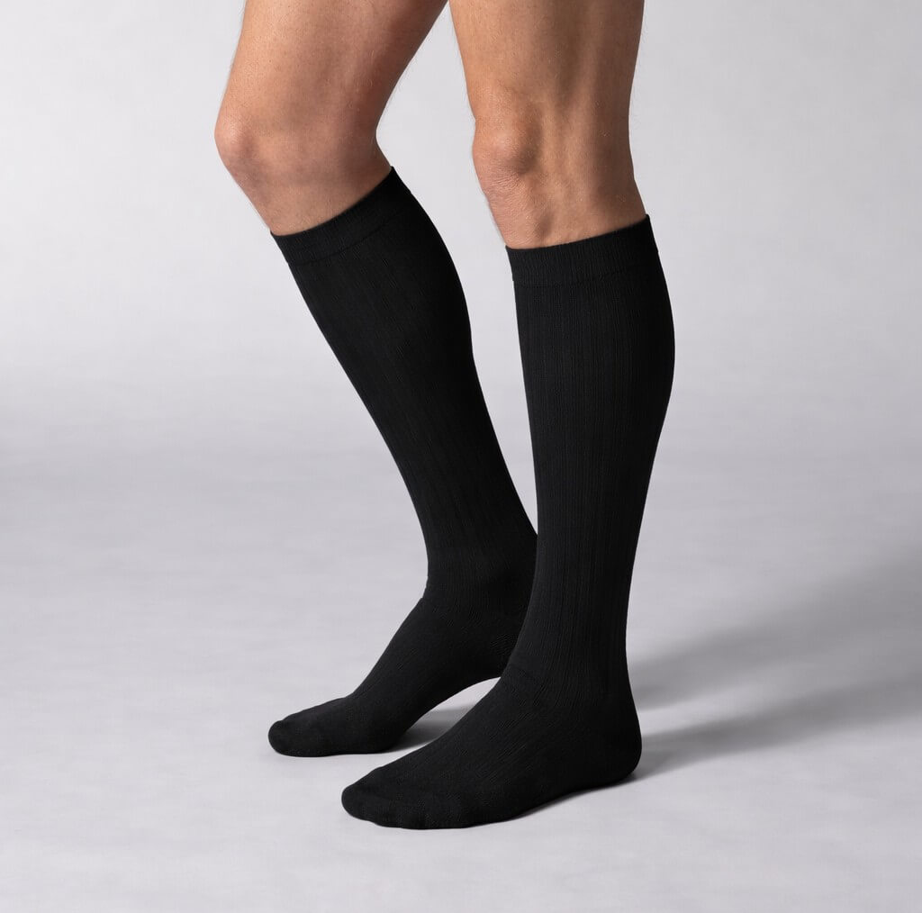 Sorte Bambus Knæstrømper Til Mænd Socks Cph Str