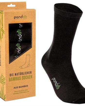 Udgår Pandoo Sorte Bambus Herrestrømper Str