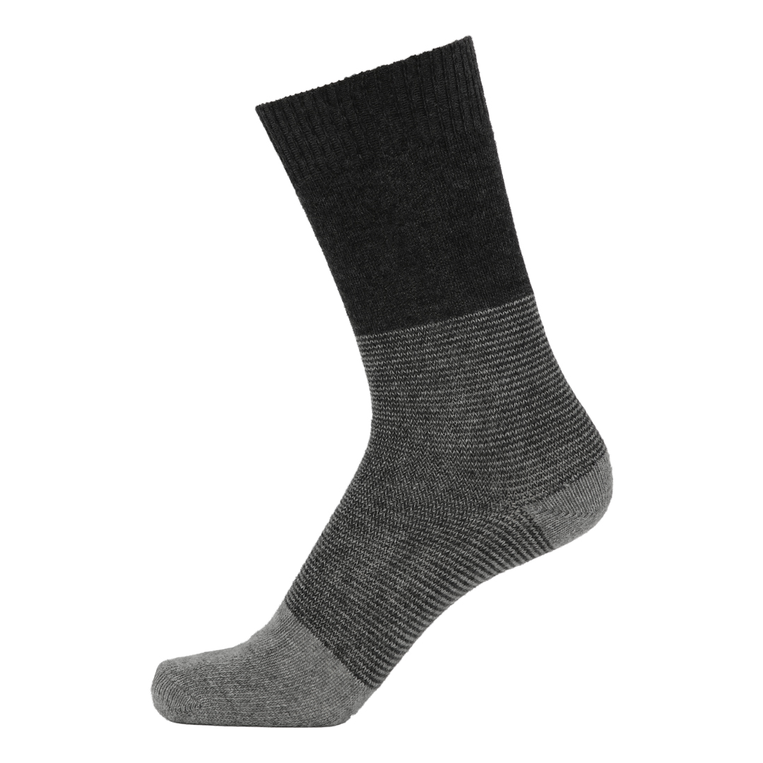 Uldsokker Med Cashmere Til Mænd Mørkegrå Str
