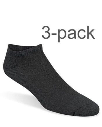 Ankelsokker Dame Pak Sort