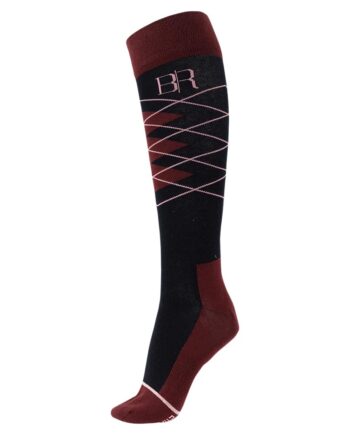 Ashley Ridestrømper Grape Navy