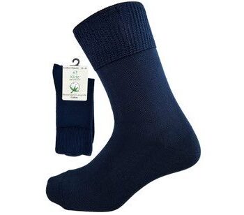 Cotton Diabetic   Comfort Sock Mørkeblå 1pk