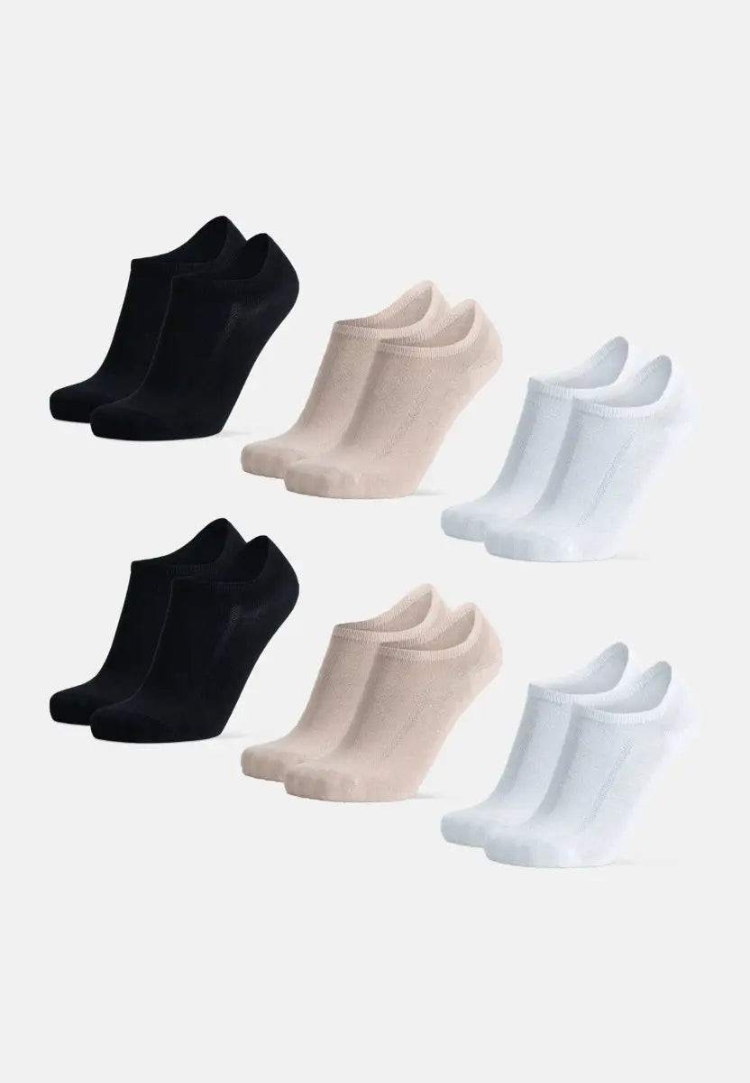 Danish Endurance Cotton Show Strømper Sort Hvid Beige