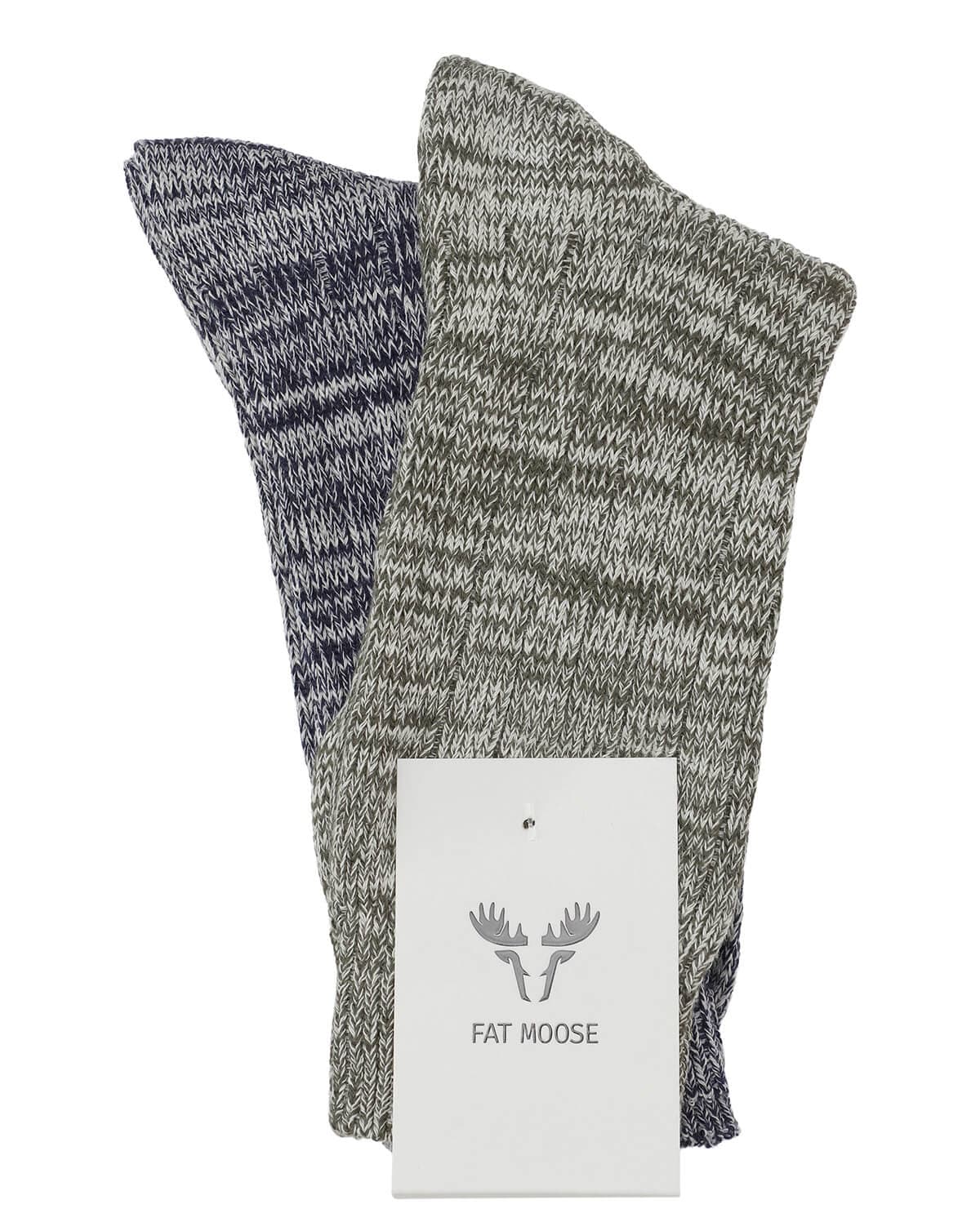 Fat Moose Combo2 Sokker Pak Oliven
