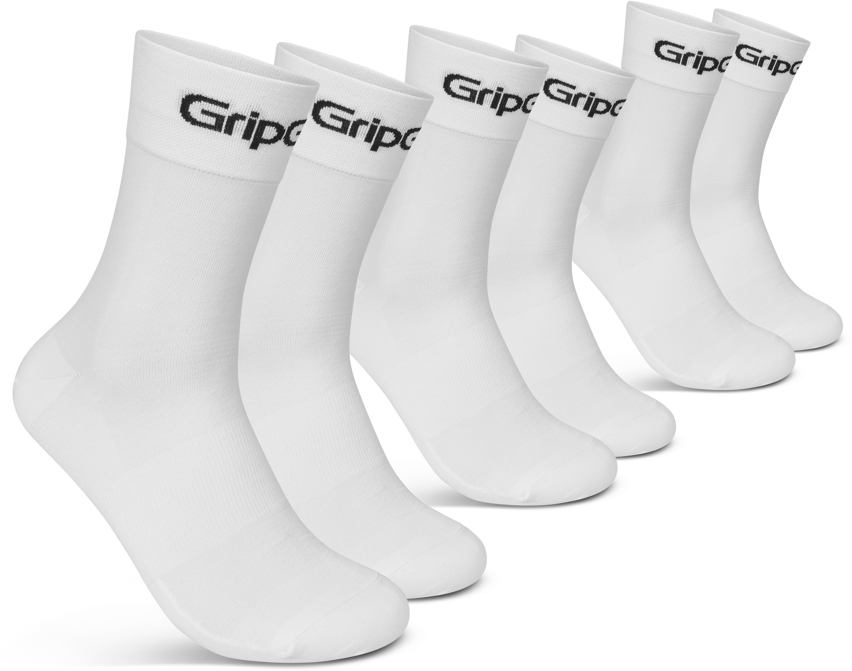 Gripgrab Ride Regular Cut Sokker Pak White
