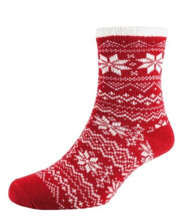 Heat2 Deluxe Cabin Socks Rød Hvid