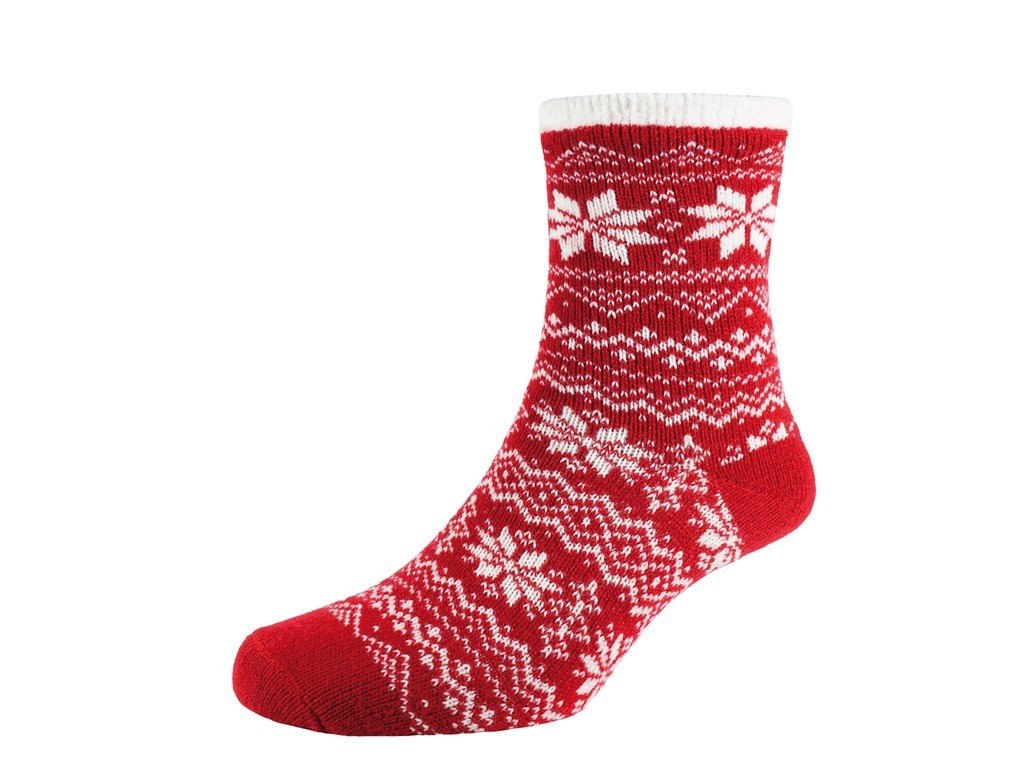 Heat2 Deluxe Cabin Socks Rød Hvid