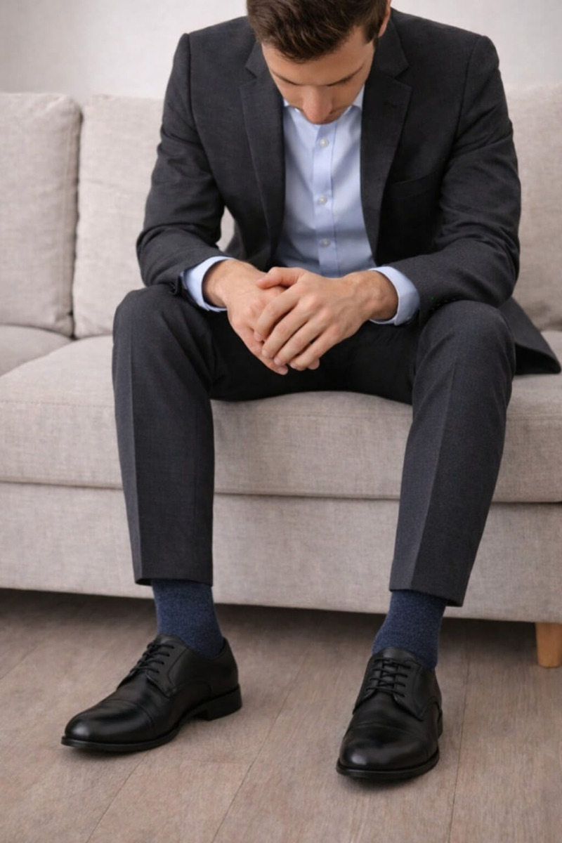 Jbs Herrestrømper Mørkeblå Str