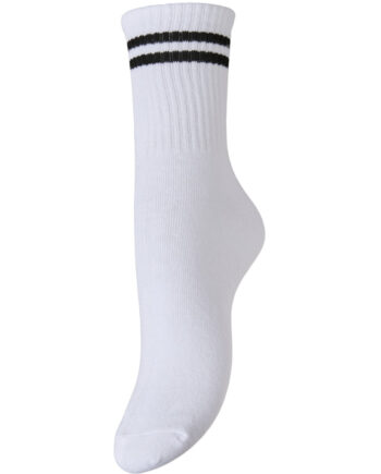 Pieces Dame Strømper Pcsabine Bright White Black