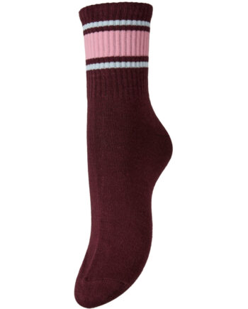 Pieces Dame Strømper Pcsabine Winetasting Wide Sea Pink Nantuck