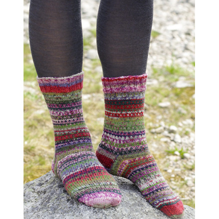 Rock Socks Drops Design Sokker Strikkeopskrift Str