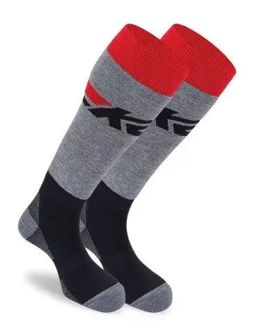 Skistrømper Voksen Par Black Grey Red