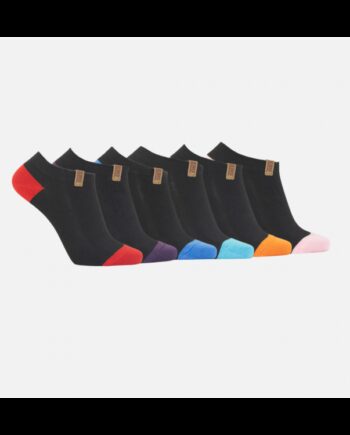 Sock Pak Bambusankelstrømper Med Farvet Hæl Til Børn