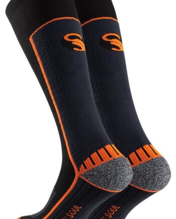Stark Soul Sports Kompressions Strømper Sort Orange Str