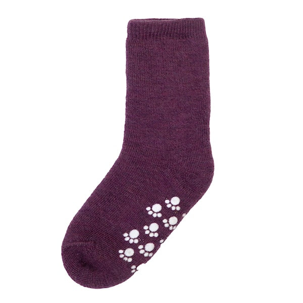 Strømper Med Antislip Aubergine Joha