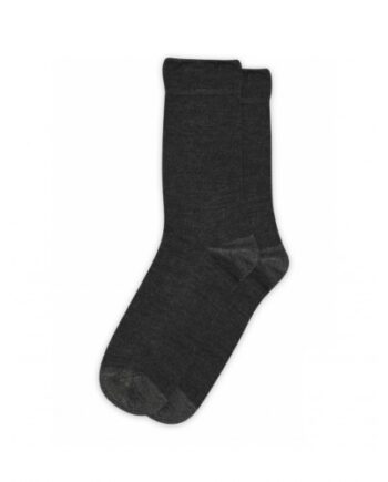 Strømper Merino Uld Strømper Med Struktur Til Dame Dark Grey Melange