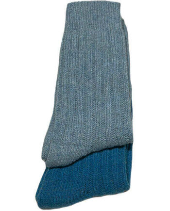 Tykke Merinostrømper Light Blue Turqouise Par