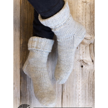 Winter Wander Drops Design Sokker Strikkeopskrift Str
