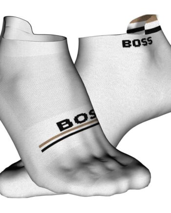 Boss Pak Iconic Loop Ankelstrømper Hvid Til Herre