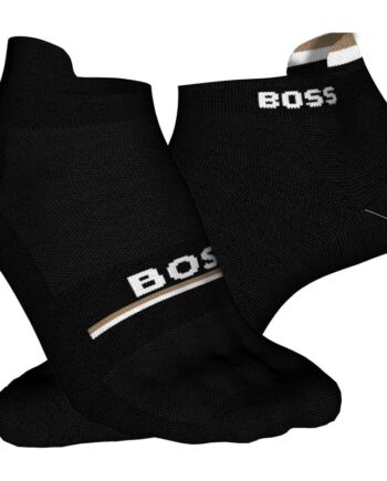 Boss Pak Iconic Loop Ankelstrømper Sort Til Herre