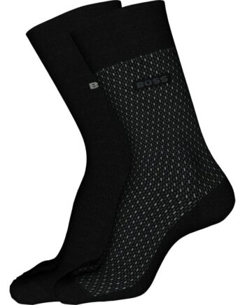 Boss Pak Mini Pattern Strømper Sort Med Minimønster Til Herre