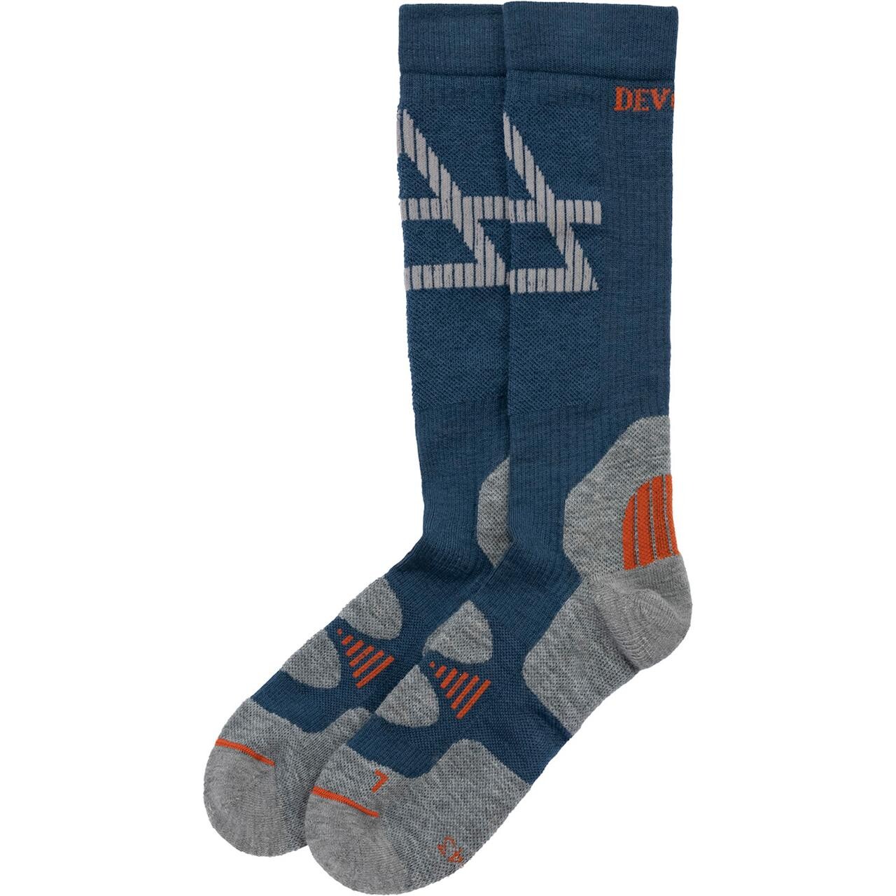 Devold Cross Country Merino Sock Blå Flood