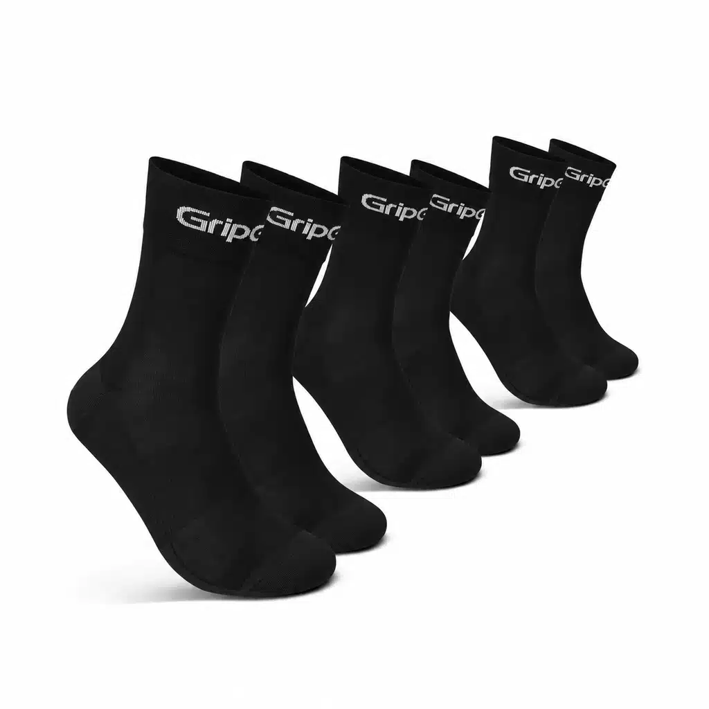 Gripgrab Ride Regular Cut Cykelstrømper Pak Sort