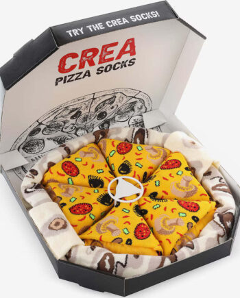 Herrestrømper Pizza Box Par Gaveæske