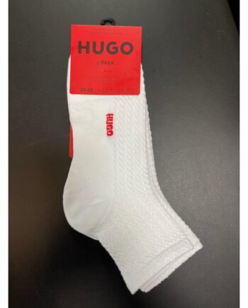 Hugo 2pak Ankelstrømper Hvid Til Kvinder Outlet