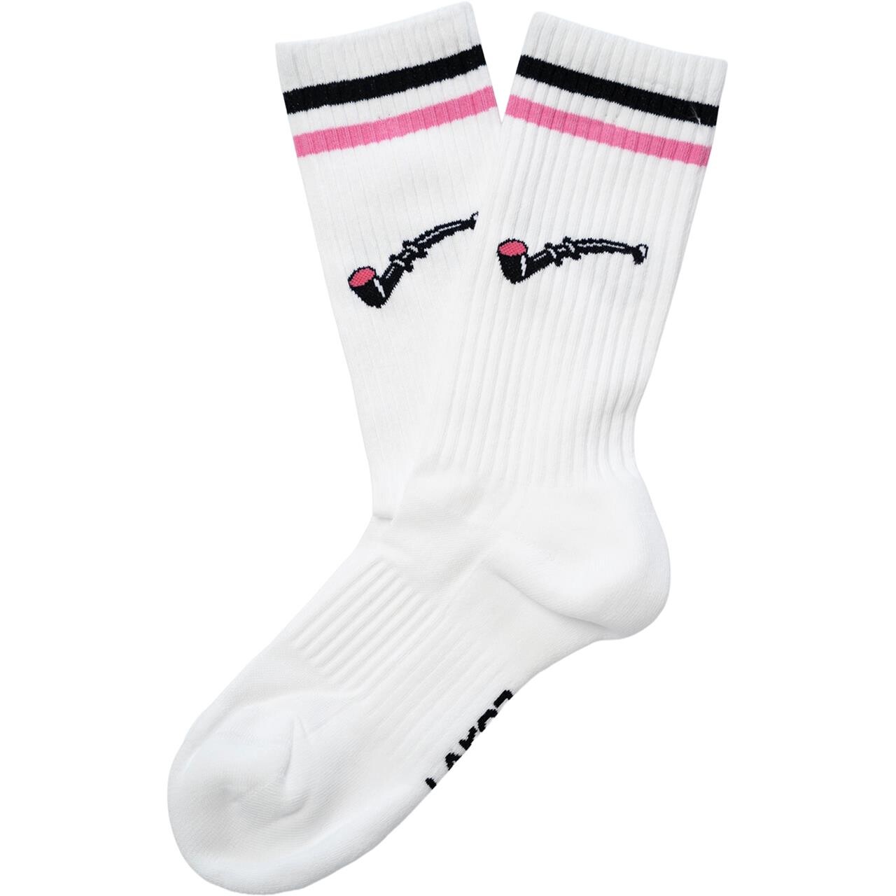 Lakor Lakridspibe Tennis Socks Hvid White