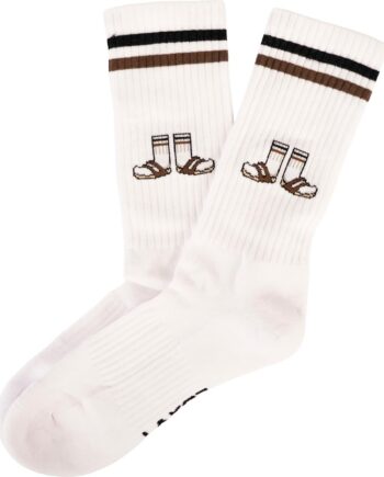 Lakor Socksampsandals Socks Hvid White