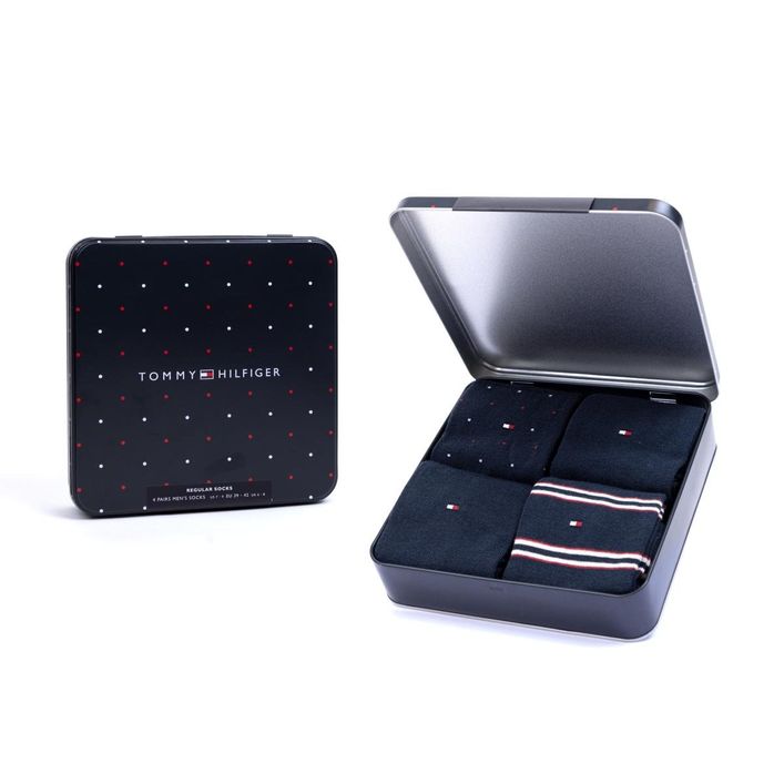 Men Sock Tin Giftbox Stripe