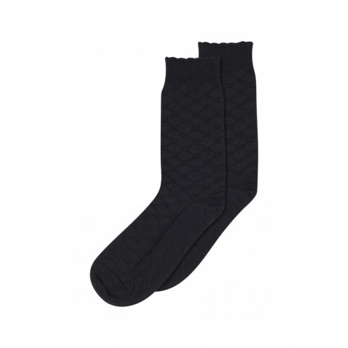 Strømper Mønstrede Damestrømper Uld Silke Mix Black